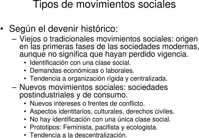 ¿qué Tipo De Movimientos Sociales Hay? | Actualizado Octubre 2022